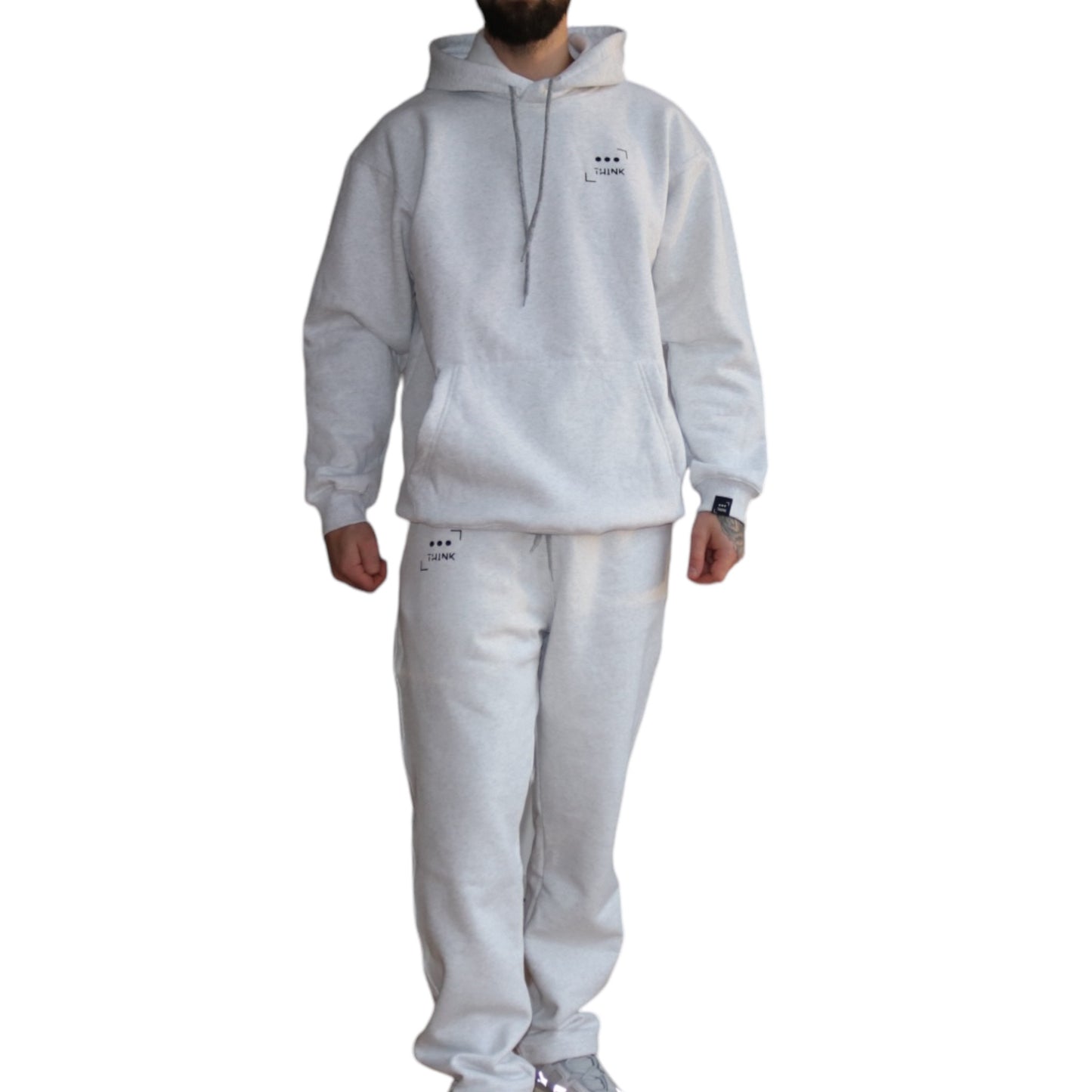 Heavyweight Oversized Tracksuit In LightGrey