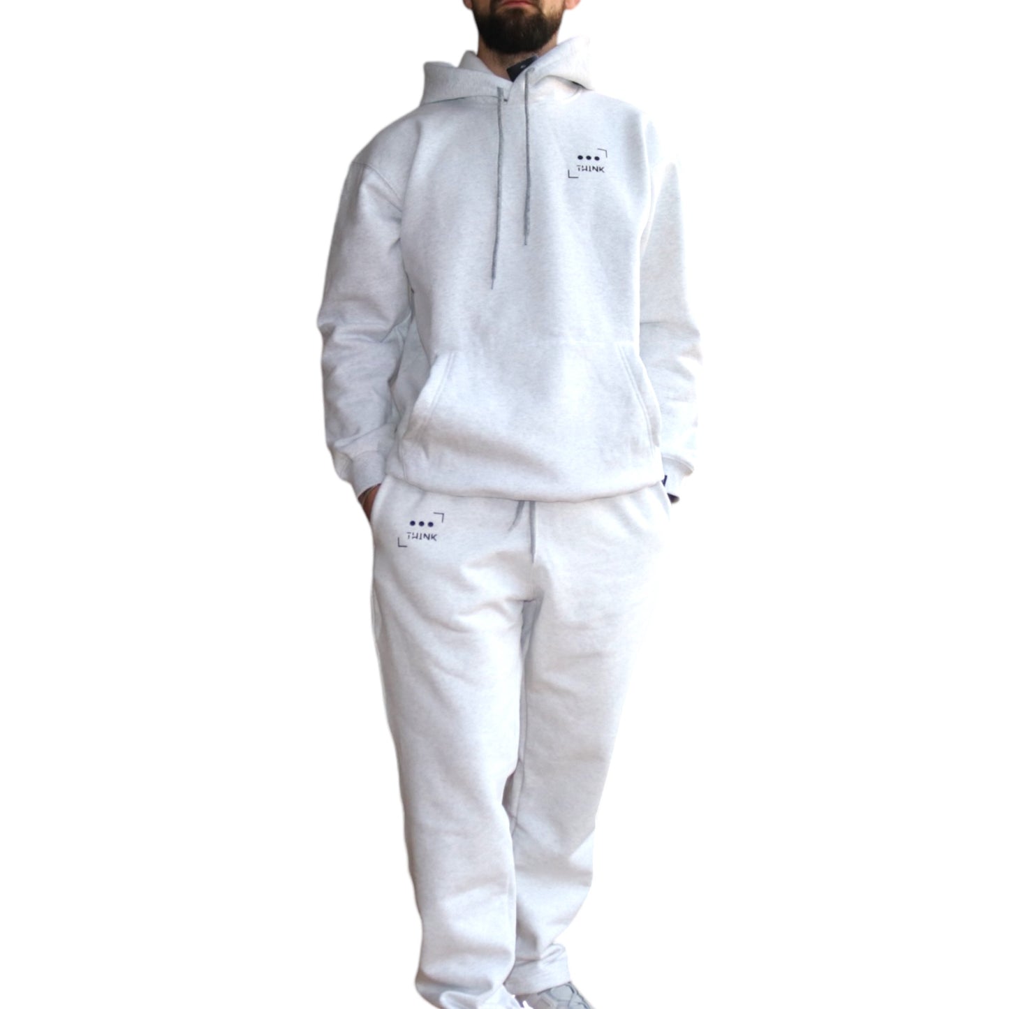 Heavyweight Oversized Tracksuit In LightGrey