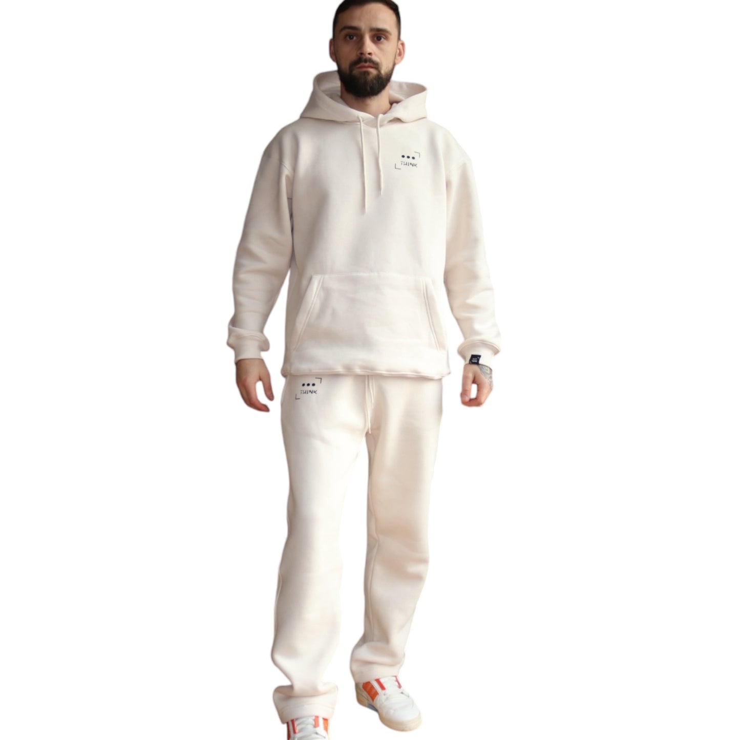 Heavyweight Oversized Tracksuit In Beige