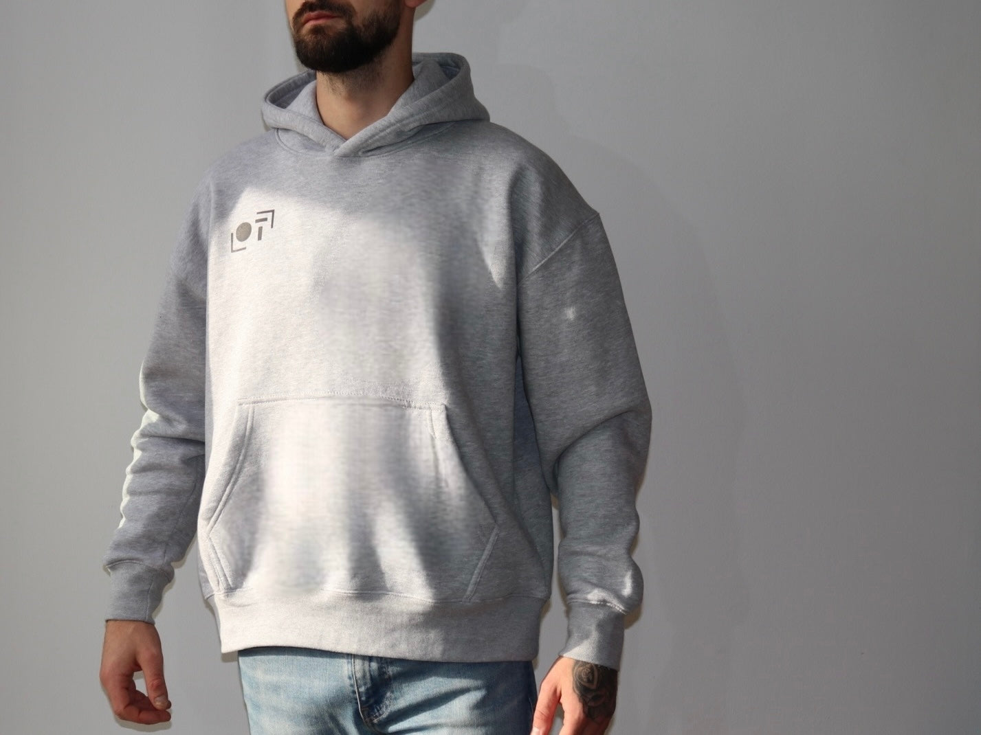 Oversized Hoodie In Grey