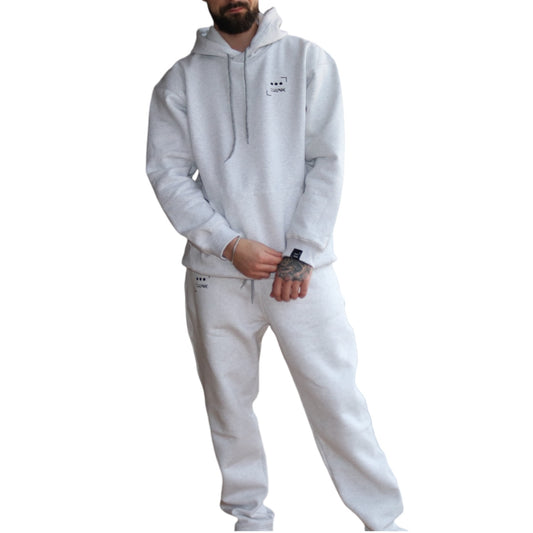 Heavyweight Oversized Tracksuit In LightGrey