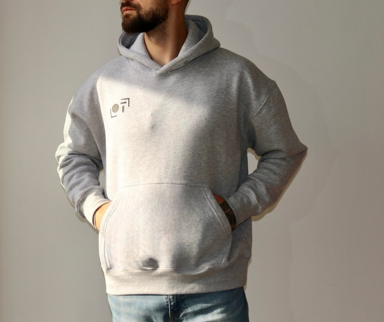 Oversized Hoodie In Grey