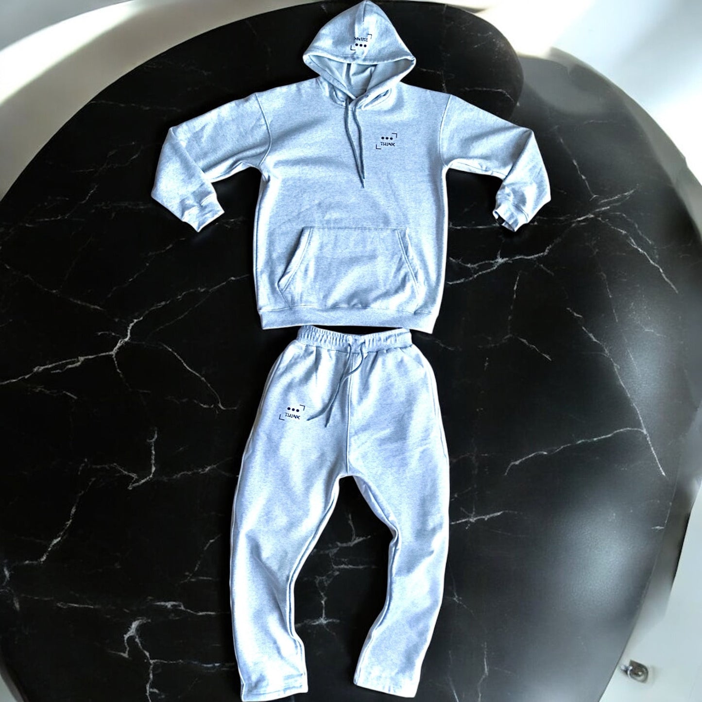 Heavyweight Oversized Tracksuit In LightGrey