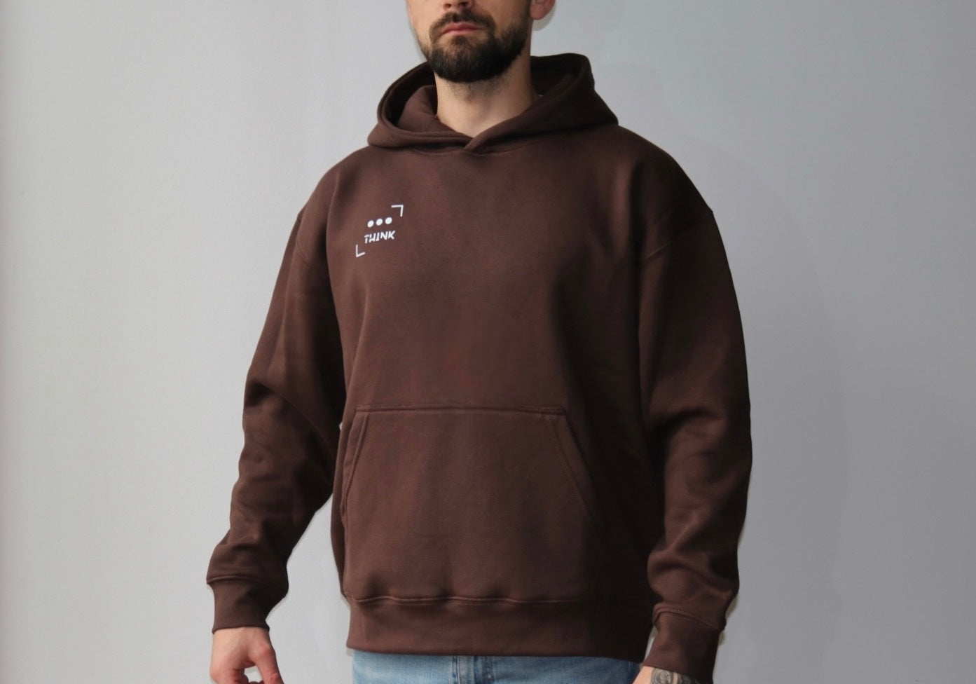 Oversized Hoodie in Brown