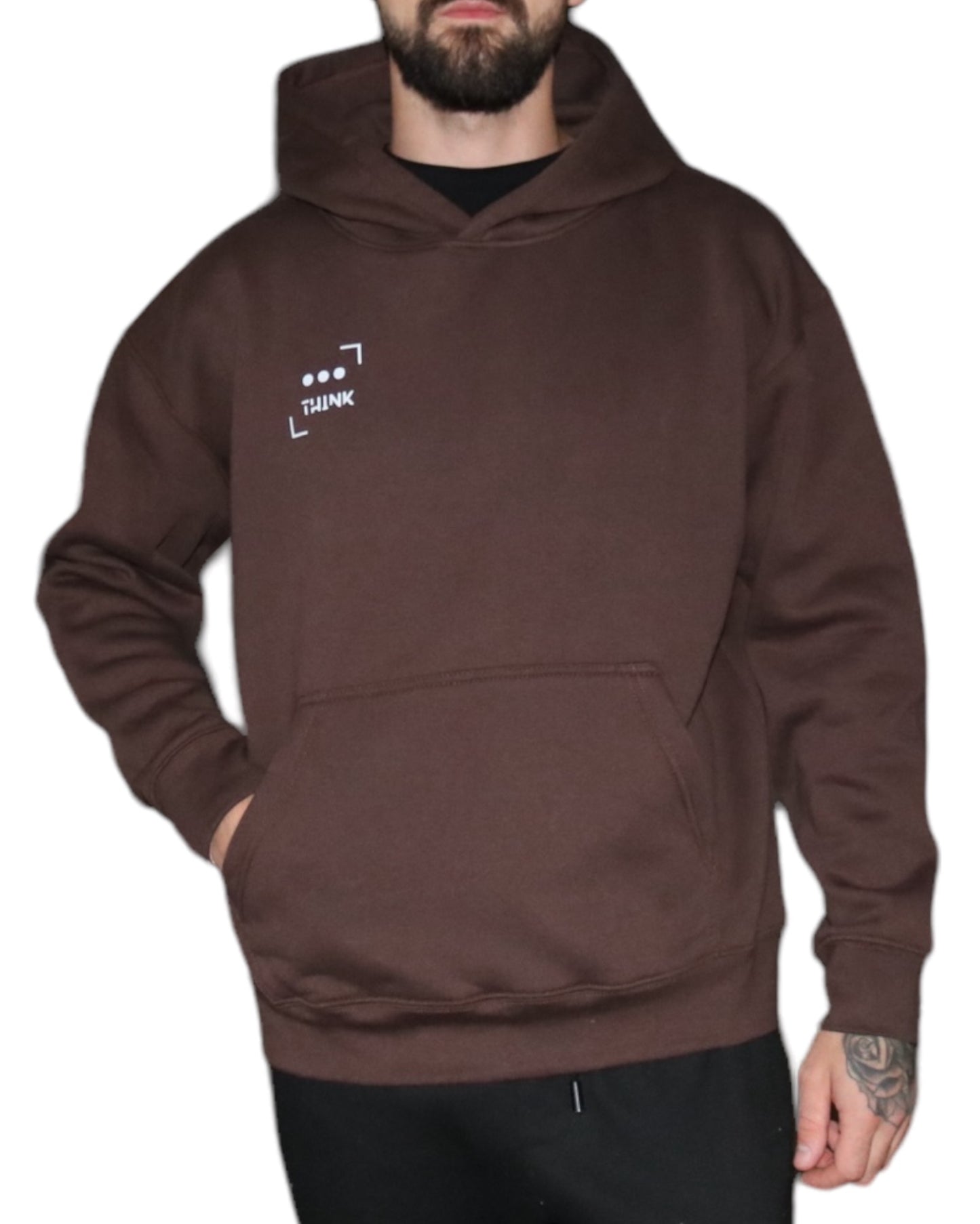 Oversized Hoodie in Brown